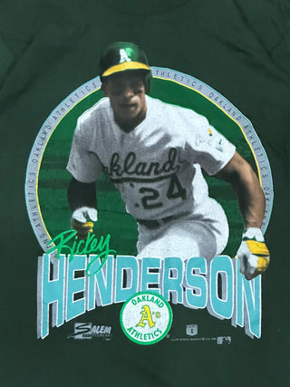 1994 Athletics Rickey Henderson Tshirt Small