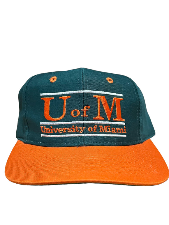University of Miami Bar Line SnapBack