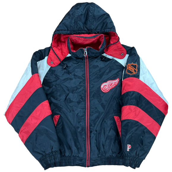 90s Pro Player Detroit Red Wings NHL puffer jacket size XXL