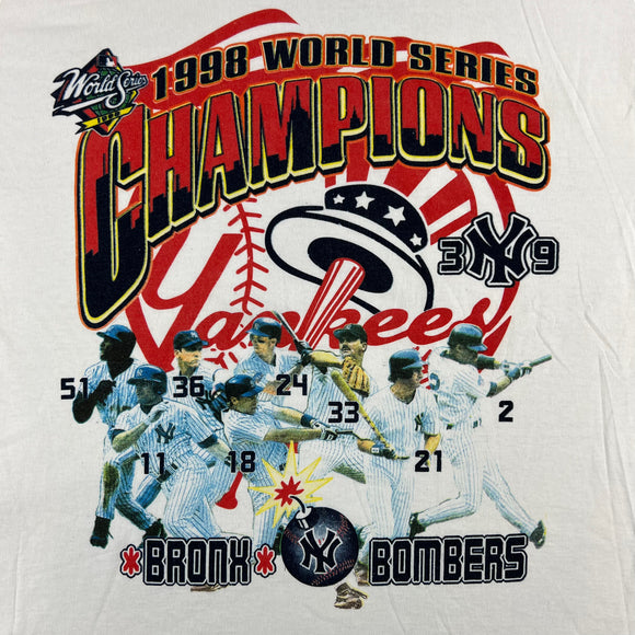 1998 New York Yankees World Series Champions tee size XL