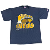 90s Trench Indiana Pacers NBA striped tee size XL