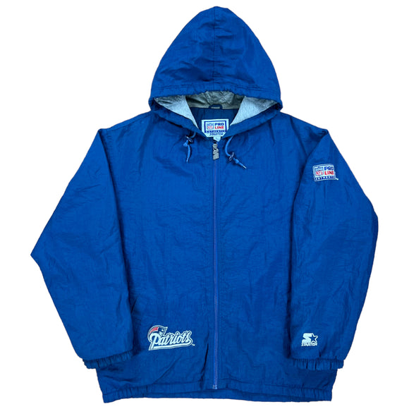 90s Starter Pro Line New England Patriots hoodie jacket size L