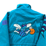 90s Pro Player Charlotte Hornets trench jacket size L