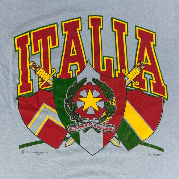 1989 Screen Stars Italia Italy tee size L