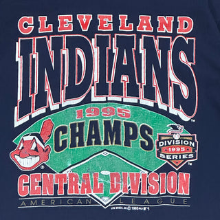 1995 Cleveland Indians World Series Champions Tshirt Sz L