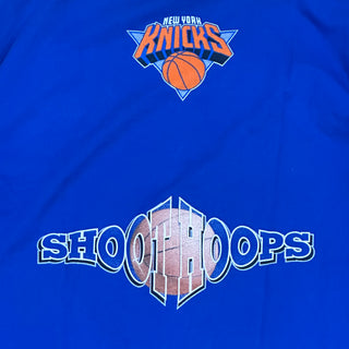 90s Knicks Shoot Hoops Double Sided Tshirt size XL