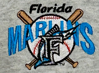 Florida Marlins Cross Bat Crewneck sz XL