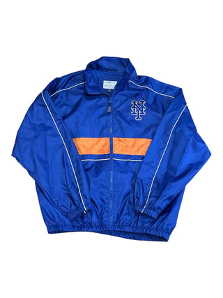 New York Mets Center Stripe Windbreaker Sz L