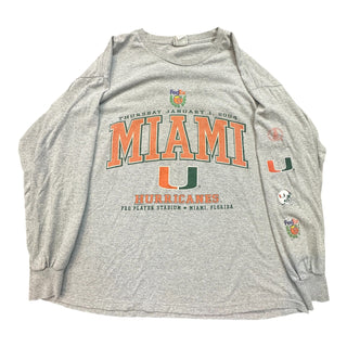 2004 Hurricanes Orange Bowl Long Sleeve size XL