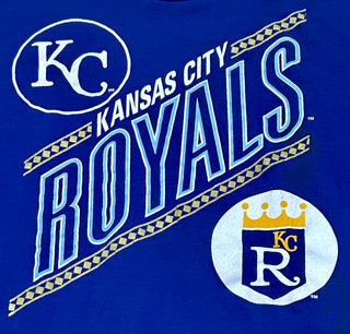 Kansas City Royals Diagonal Logo Tshirt Sz L