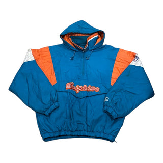 Miami Dolphins Pullover Jacket Sz L