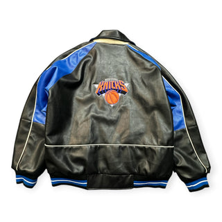 Knicks Faux Leather Jacket size 2XL
