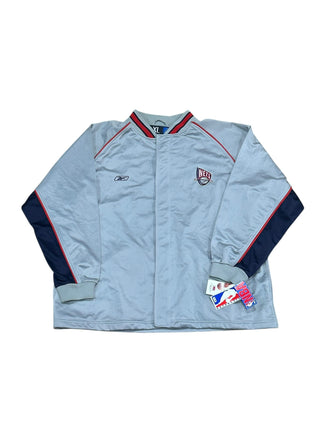 New Jersey Nets Warm Up Jacket Sz XL