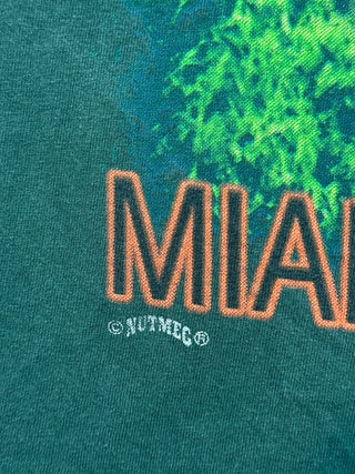 90s Miami Hurricanes Tshirt size L