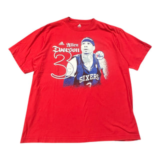 Sixers Allen Iverson Adidas Tshirt size XL