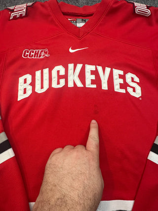 90s Ohio State Buckeyes Hockey Jersey size M