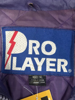 NBC Sports Leather Jacket Sz L