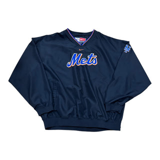 New York Mets Center Swoosh Pullover Jacket Sz XXL