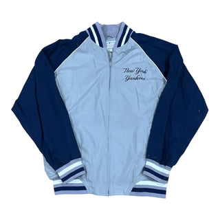 New York Yankees Two Tone Golf Style Windbreaker Jacket Sz L