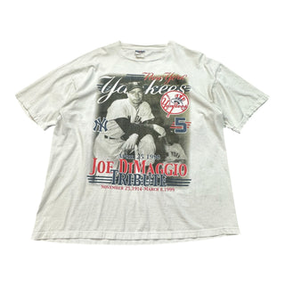 1999 Yankees DiMaggio Tribute Tshirt size XL