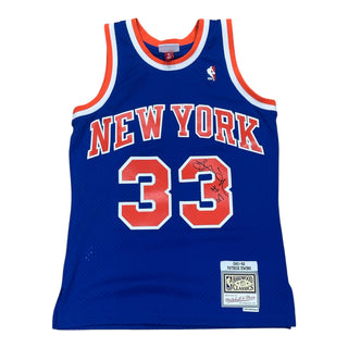 Knicks Patrick Ewing Jersey size Small (Signed by Latrell Sprewell)