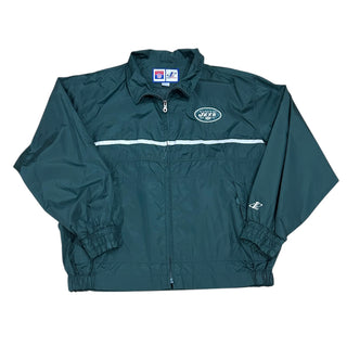 New York Jets Windbreaker Jacket Sz XL (vg)