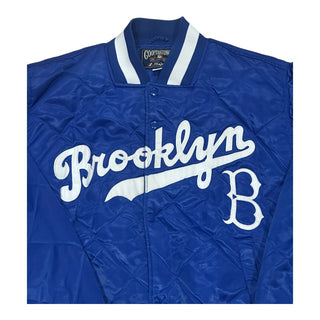 Brooklyn Dodgers Quilted Bomber Jacket Sz M