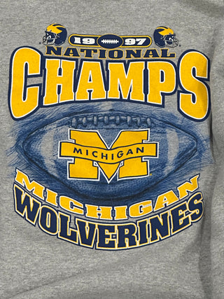 1997 Michigan Wolverines National Championship Crewneck sz XL