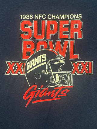 1986 Super Bowl Giants Tshirt size L