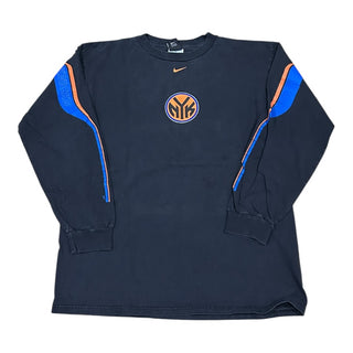 New York Knicks Center Swoosh Long Sleeve Tshirt Sz M