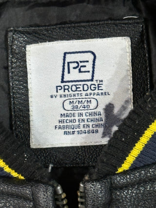 Michigan U of M Wolverines Leahter Jacket Sz M