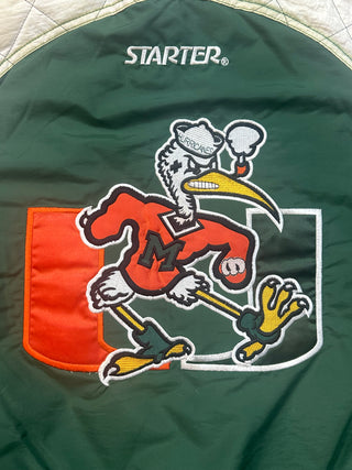 OG Miami Hurricanes Starter Jacket size Medium