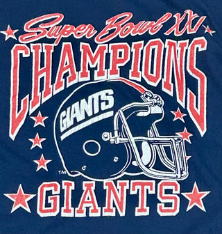 1986 New York Giants Super Bowl Champions Tshirt Sz XL