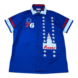 Philadelphia 76ers Button Down Warm Up Jacket size 54 (2-3x)