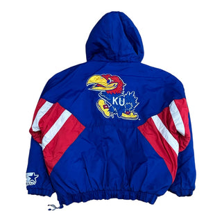 Kansas Jayhawks Pullover Starter Jacket size XL