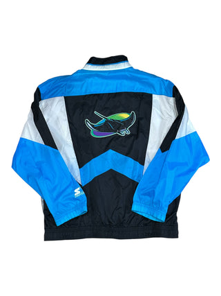 Tampa Bay Devil Rays Colorblock Windbreaker Jacket Sz L