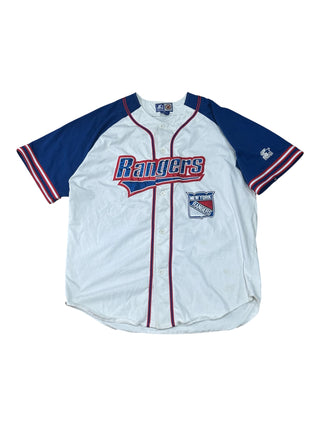 90s NY Rangers Baseball Jersey size XL