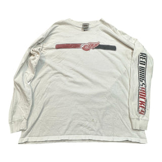 Red Wings Center Swoosh Long Sleeve size Large