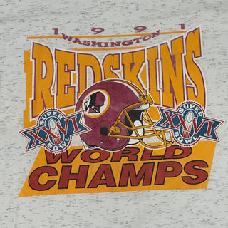 1991 Redskins World Champions Tshirt size L