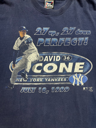 1999 Yankees David Cone Perfect Game Tshirt size 2X
