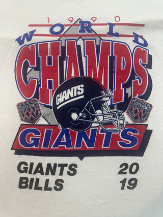 1990 Giants Super Bowl Tshirt size L