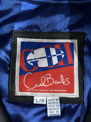 New York Giants Leather Jacket Sz L