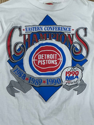 1990 NBA Finals Detroit Pistons Tshirt Sz L