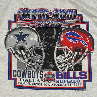 1993 Super Bowl Cowboys vs Bills Tshirt Sz XXL(59)