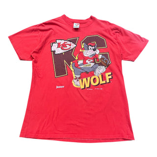 1993 Chiefs Wolf The Mascot Tshirt size L