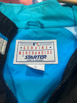 Tampa Bay Devil Rays Colorblock Windbreaker Jacket Sz L