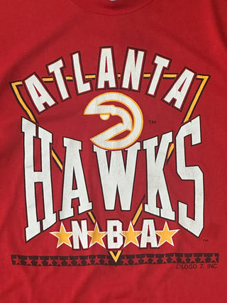 Atlanta Hawks Arch Logo Tshirt Sz L