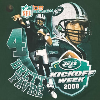 Jets Brett Favre Double Sided Tshirt size 2X