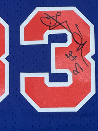 Knicks Patrick Ewing Jersey size Small (Signed by Latrell Sprewell)