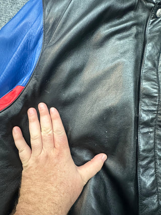 Reversible Giants Leather Jacket size 2XL